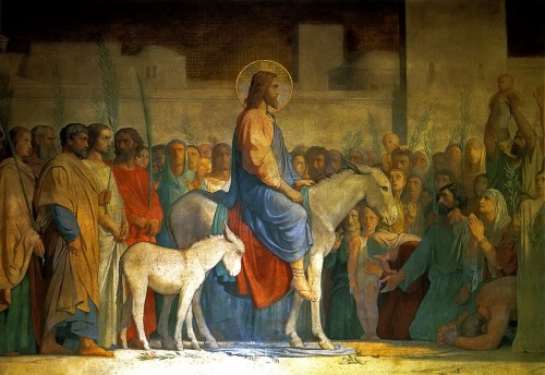 Der Einzug Christi in Jerusalem. Von Jean-Hippolyte Flandrin (1842)