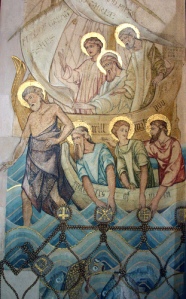 Wandgemälde in der St.-Peterskirche in Hascombe (England)