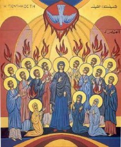 Herabkunft des Heiligen Geistes. Maronitische Pfingstikone